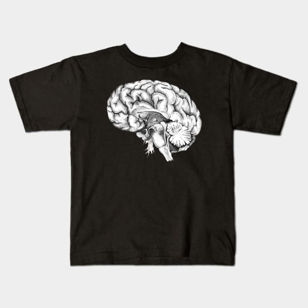 Brain Floral, Mental Health Matters 31 Kids T-Shirt by Collagedream